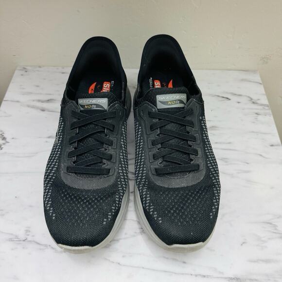 Skechers Slip In Arch Fit Organ Gray And Black Sneakers Men’s Size 10.5 - Picture 3 of 10